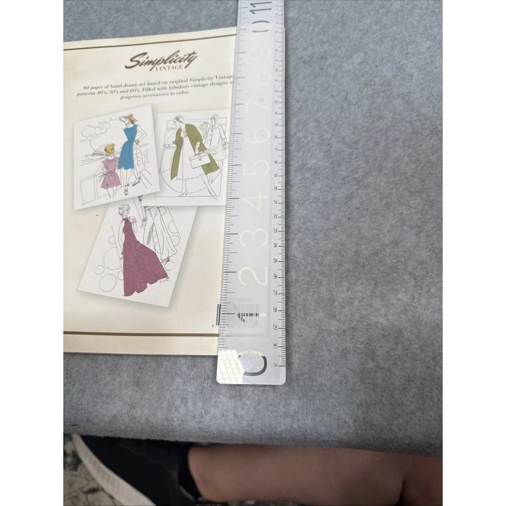 New Fashion Simplicity Sewing Vintage Pattern Clothing Store Adult Coloring Book